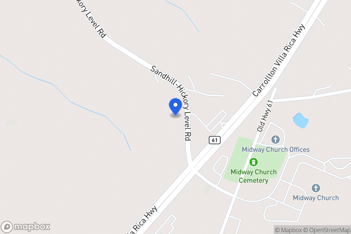 Map of 230 Sandhill Hickory Level Rd