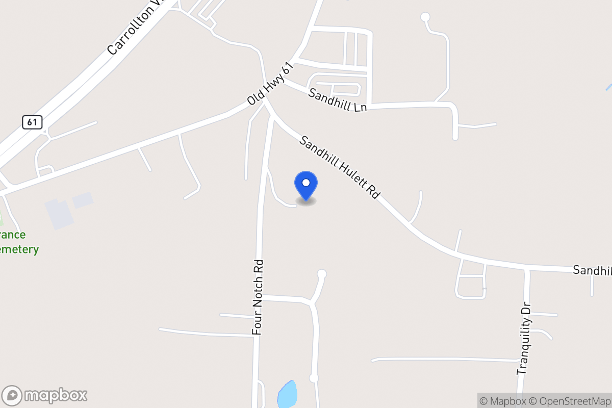 Map of 2181 Four Notch Rd