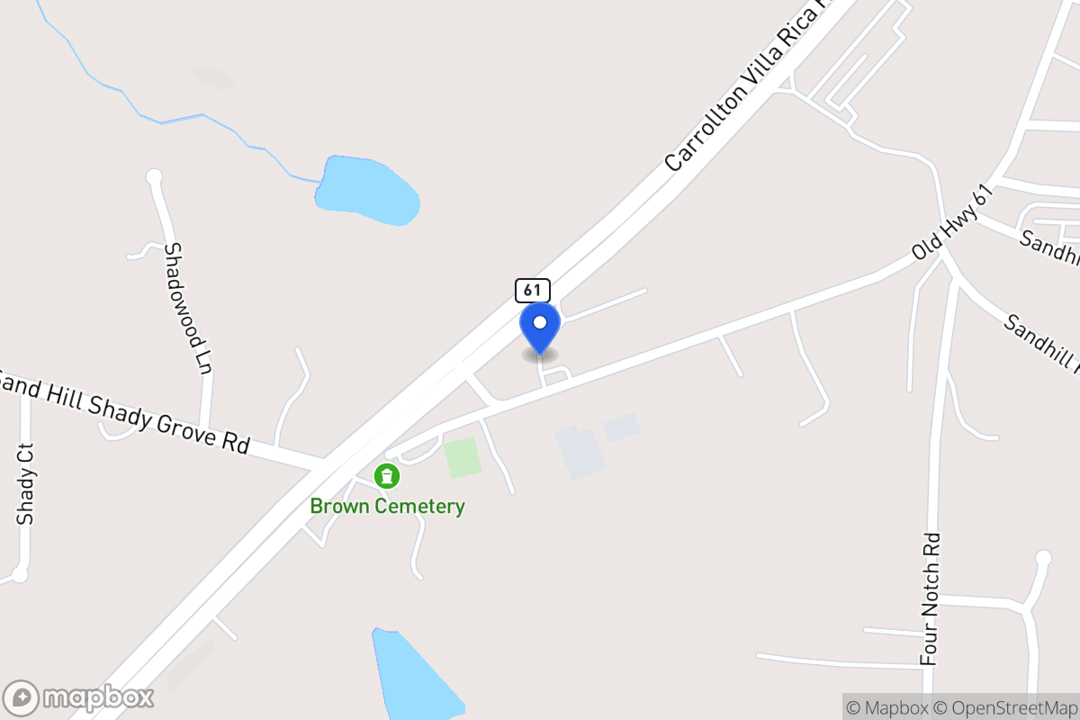 Map of 3571 Carrollton Villa Rica Hwy