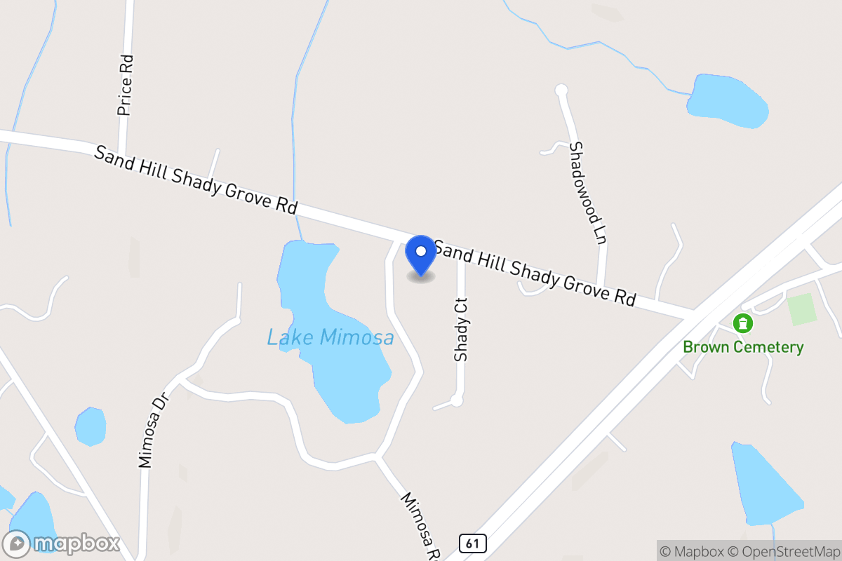 Map of 110 Sandhill Shady Grove Rd