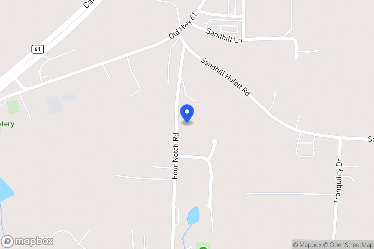 Map of 2157 Four Notch Rd