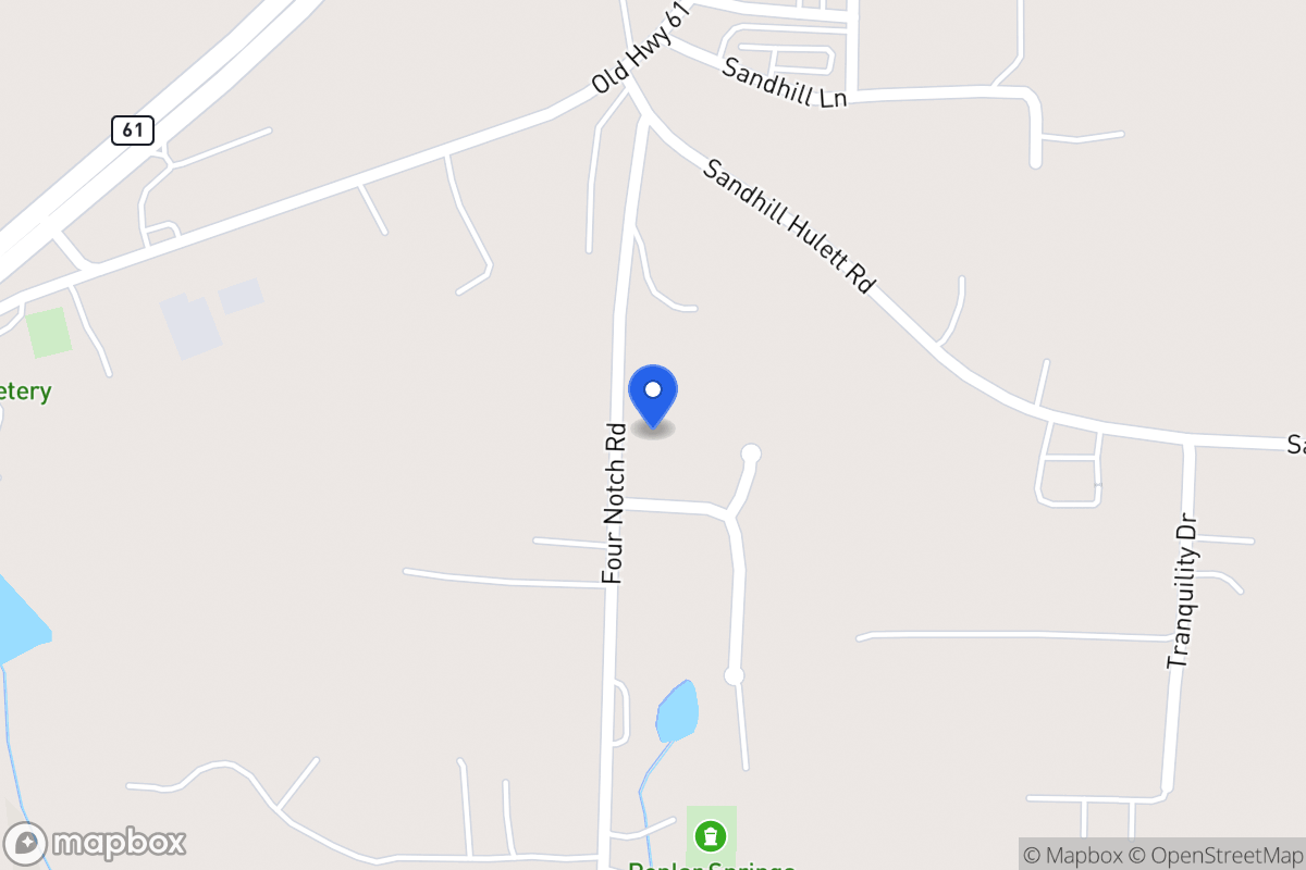 Map of 2145 Four Notch Rd