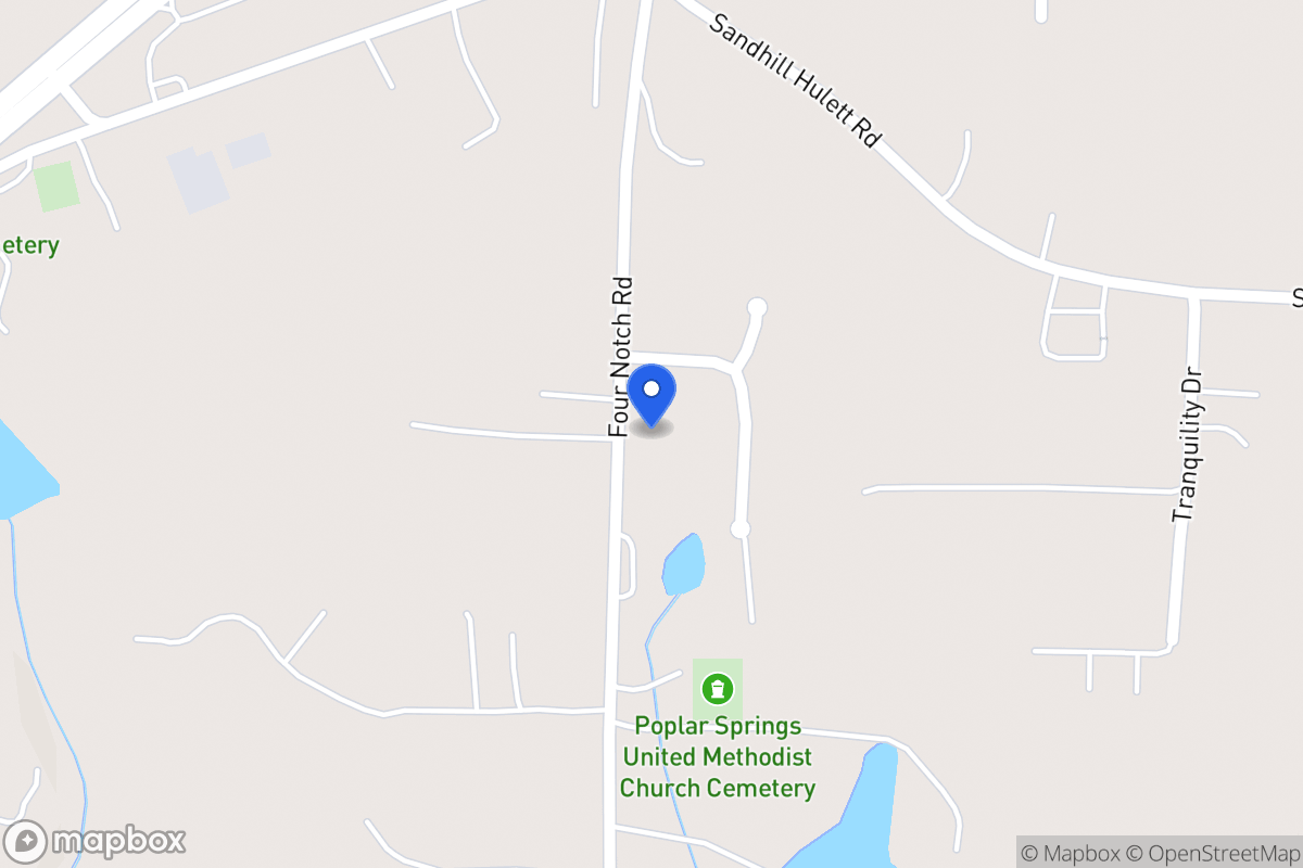Map of 2095 Four Notch Rd