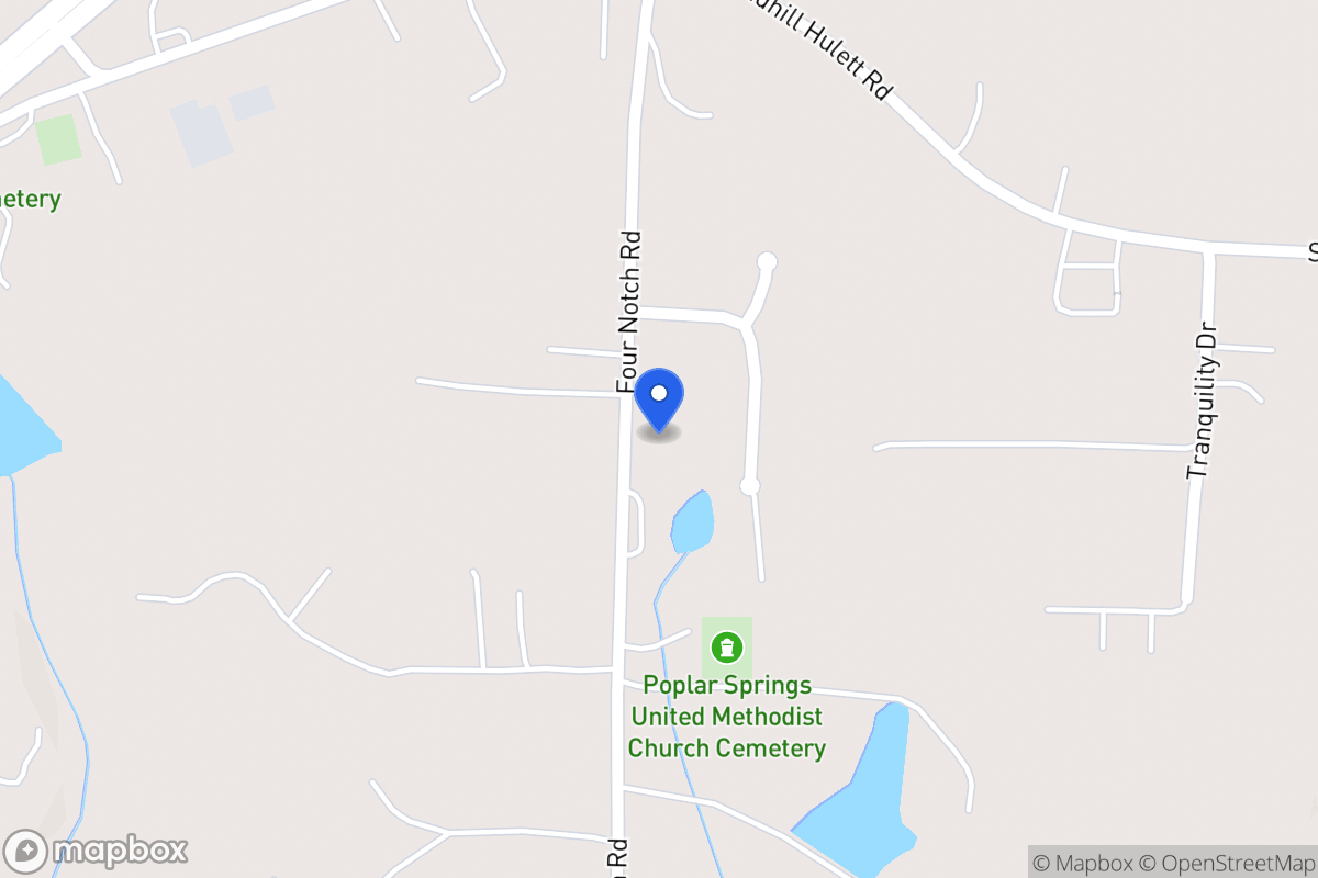 Map of 2081 Four Notch Rd