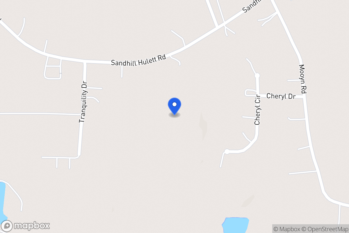 Map of 297 Sandhill Hulett Rd