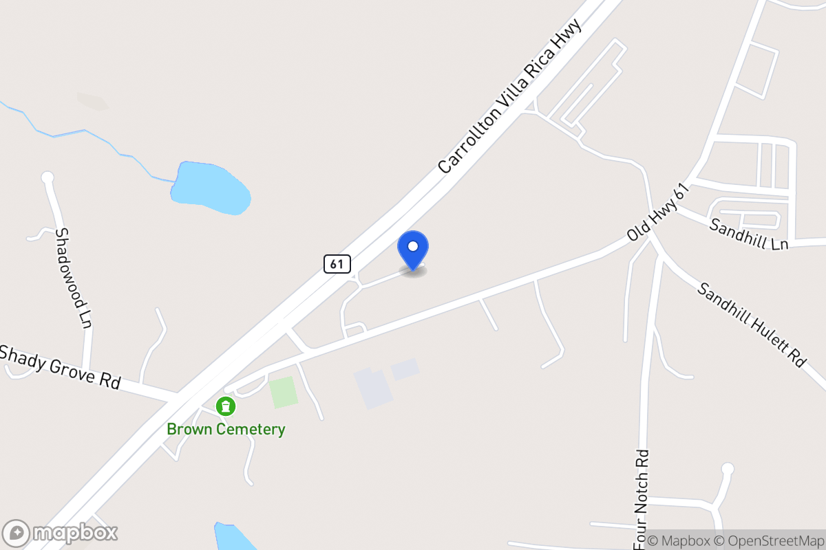 Map of 3691 Carrollton Villa Rica Hwy