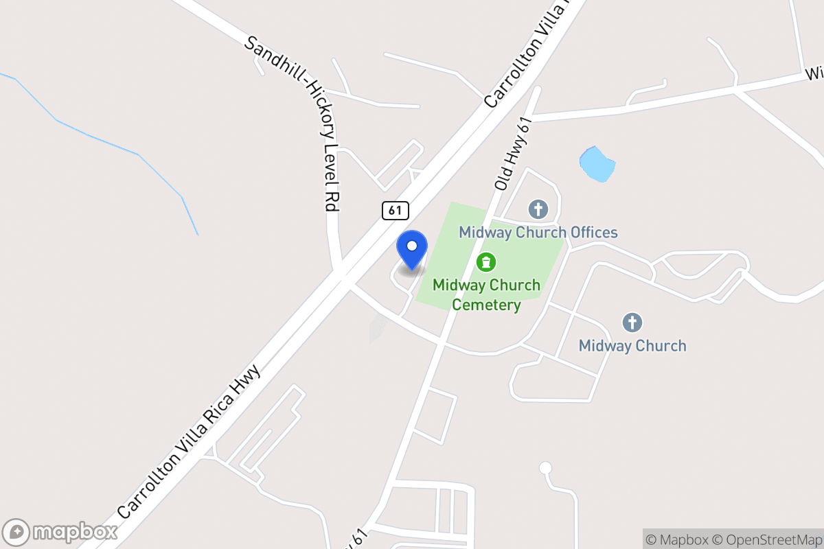Map of 95 Midway Church Dr