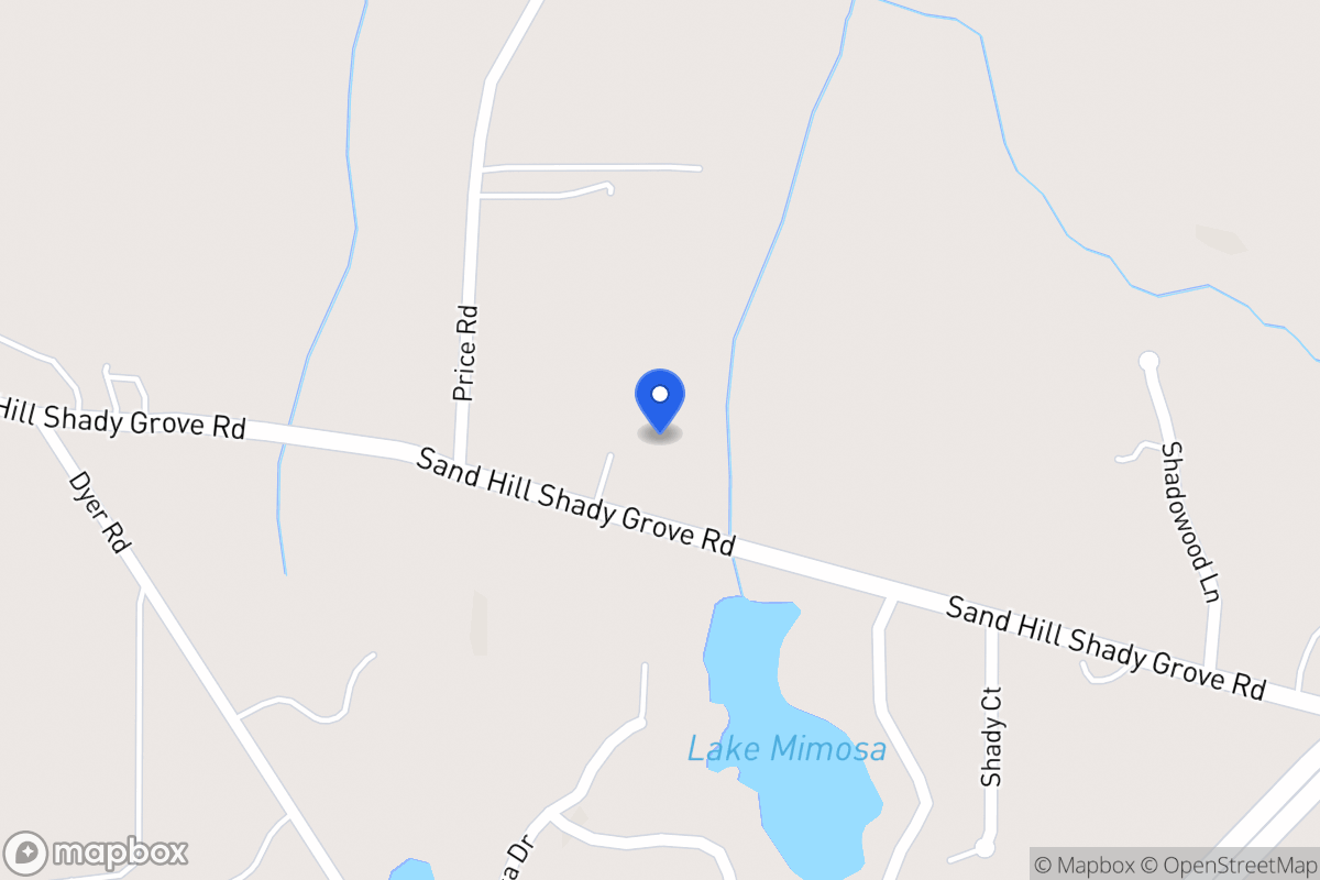 Map of 201 Sandhill Shady Grove Rd