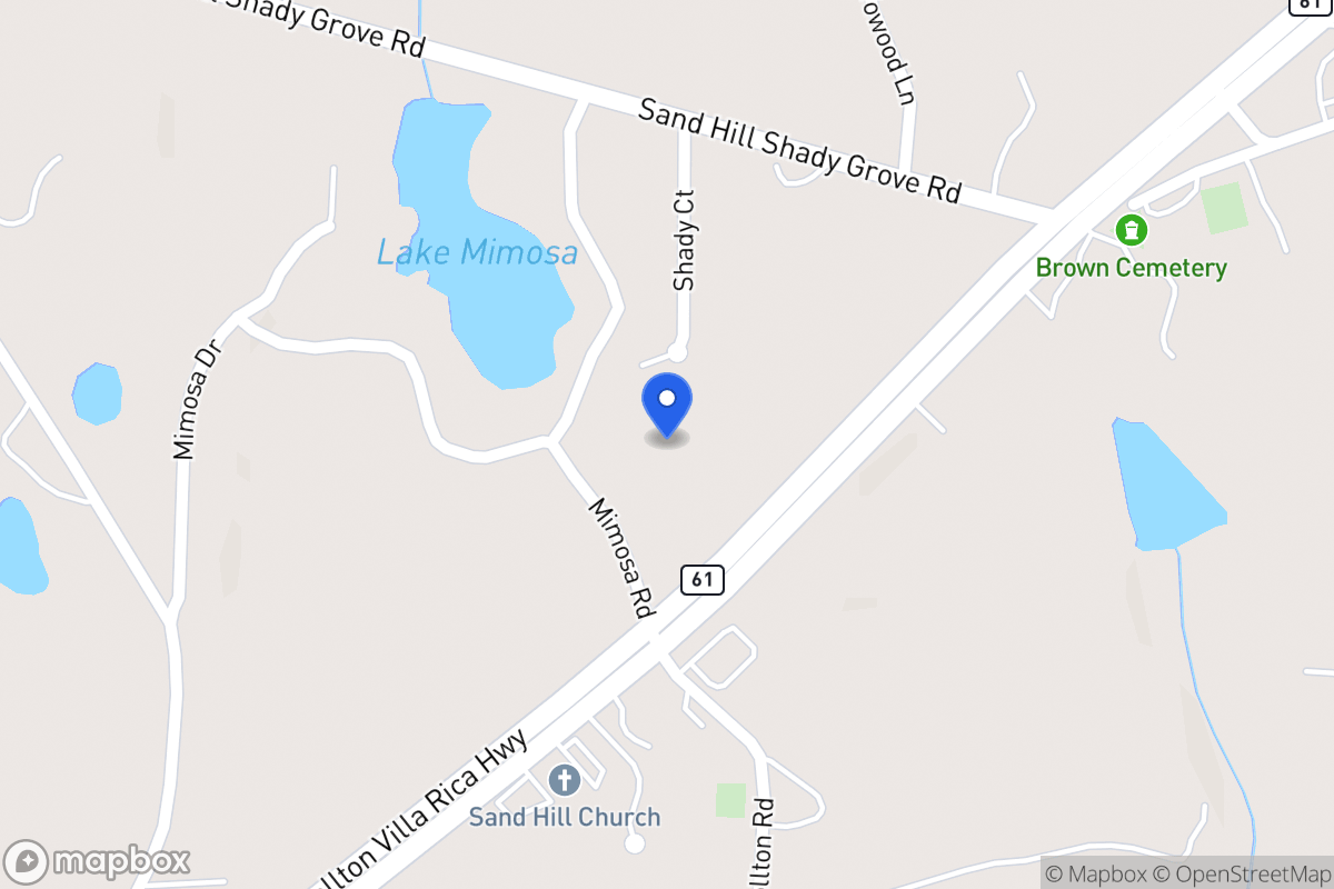 Map of Mimosa Cir