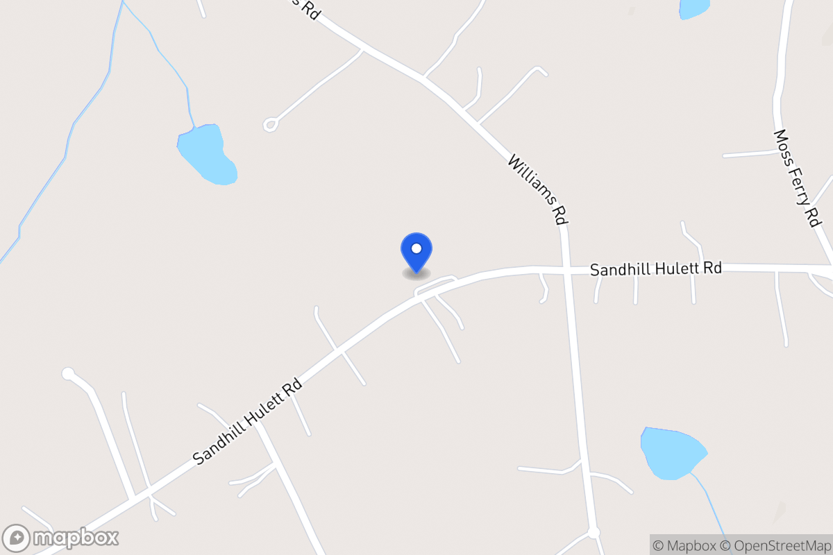 Map of 530 Sandhill Hulett Rd