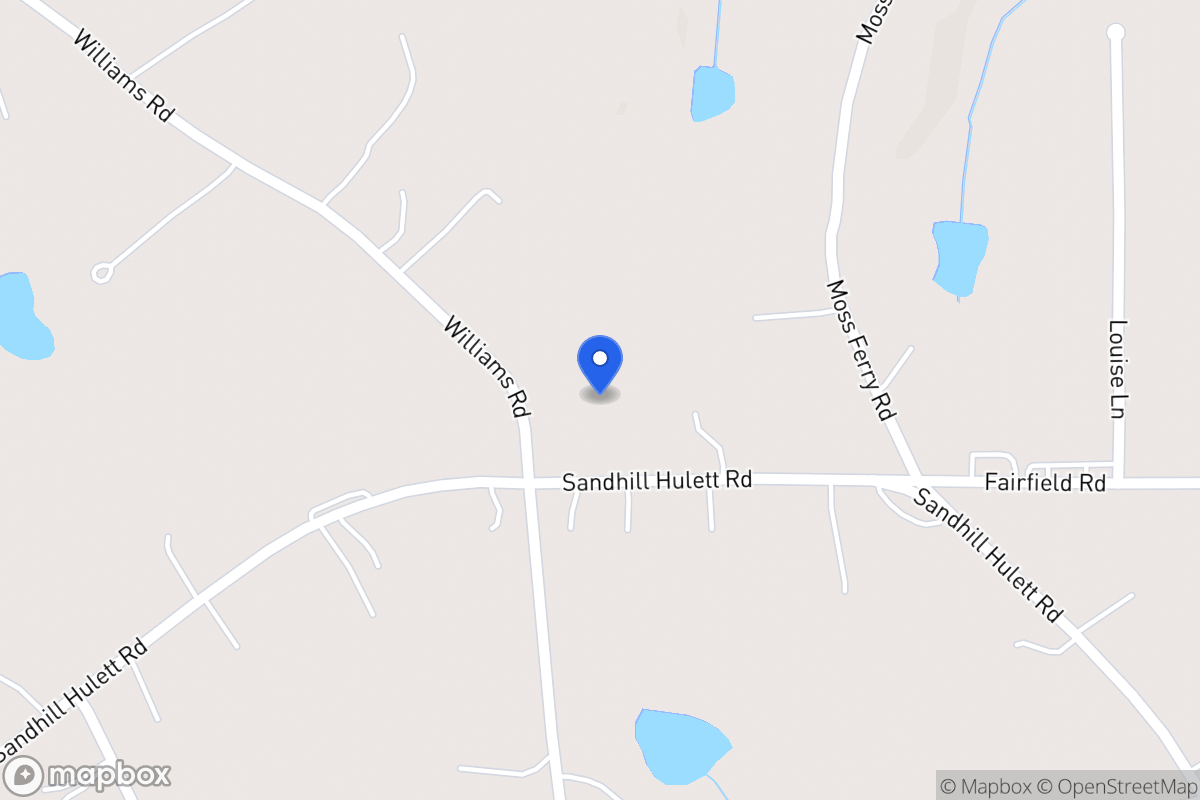 Map of Sandhill Hulett Rd