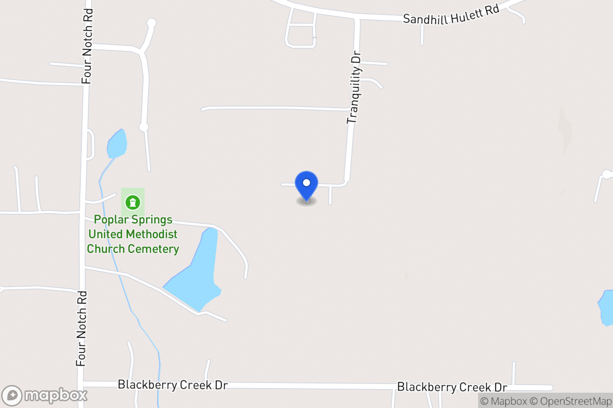 Map of 95 Tranquility Dr
