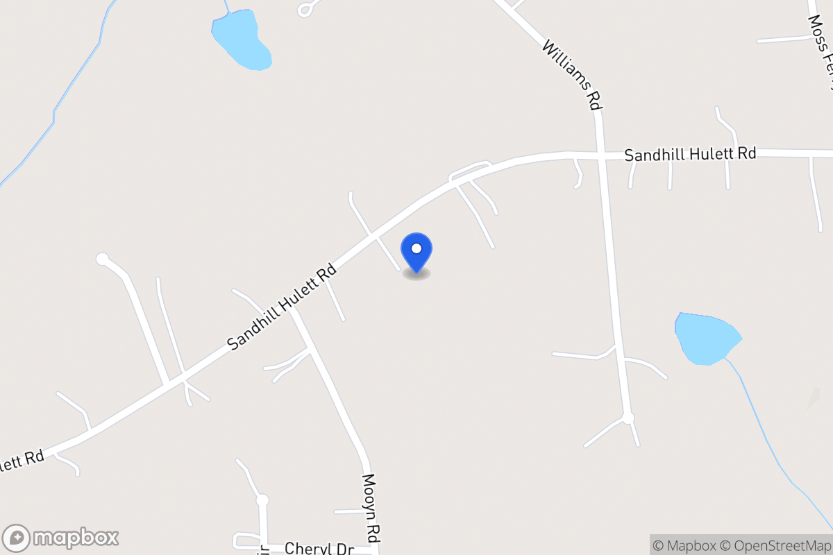 Map of 491 Sandhill Hulett Rd
