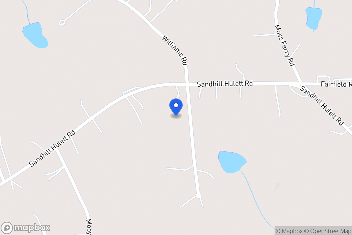 Map of 575 Sandhill Hulett Rd