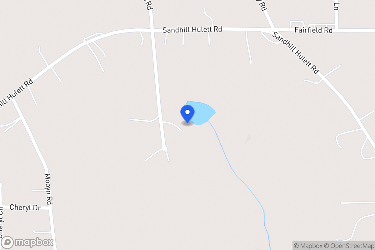 Map of 591 Sandhill Hulett Rd
