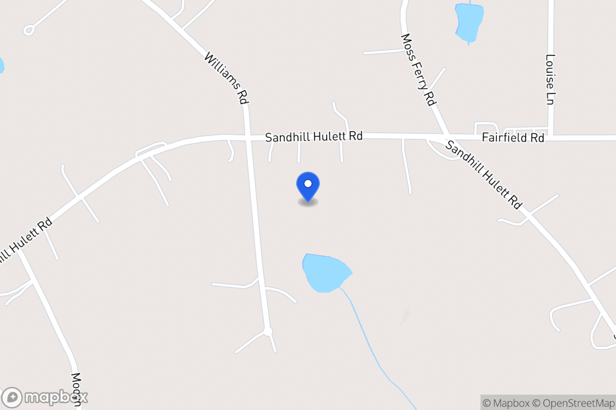 Map of 613 Sandhill Hulett Rd