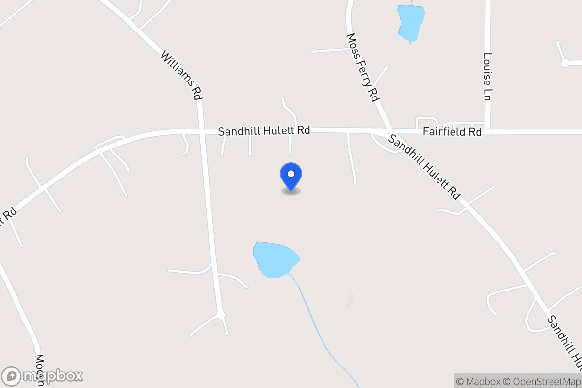 Map of 631 Sandhill Hulett Rd