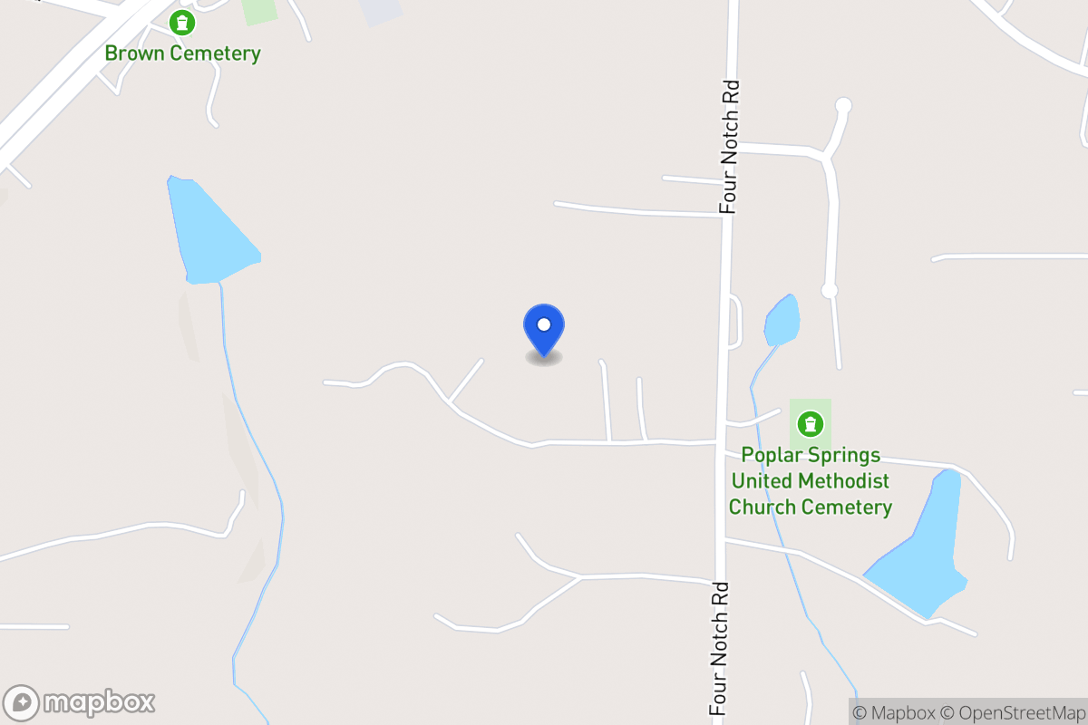 Map of 2032 Four Notch Rd