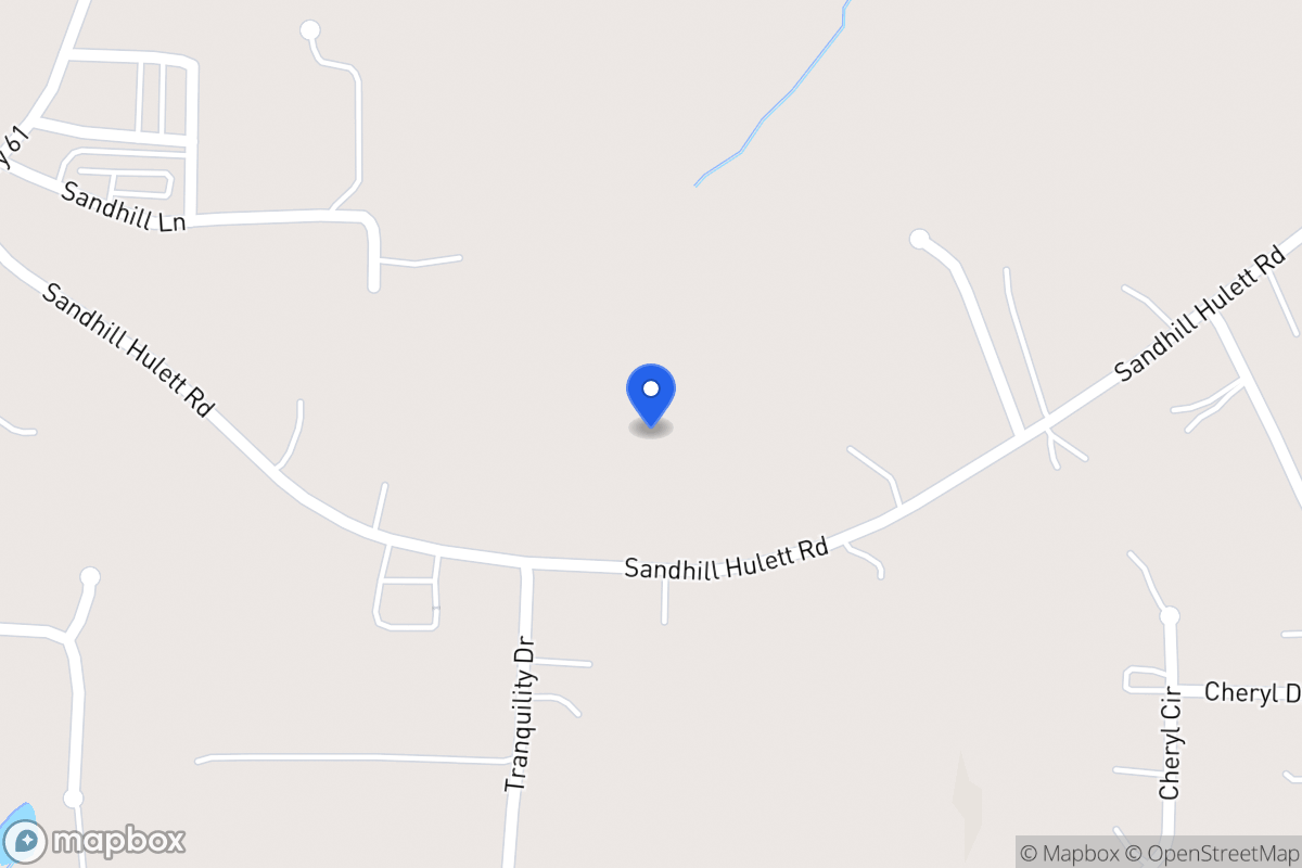 Map of 258 Sandhill Hulett Rd