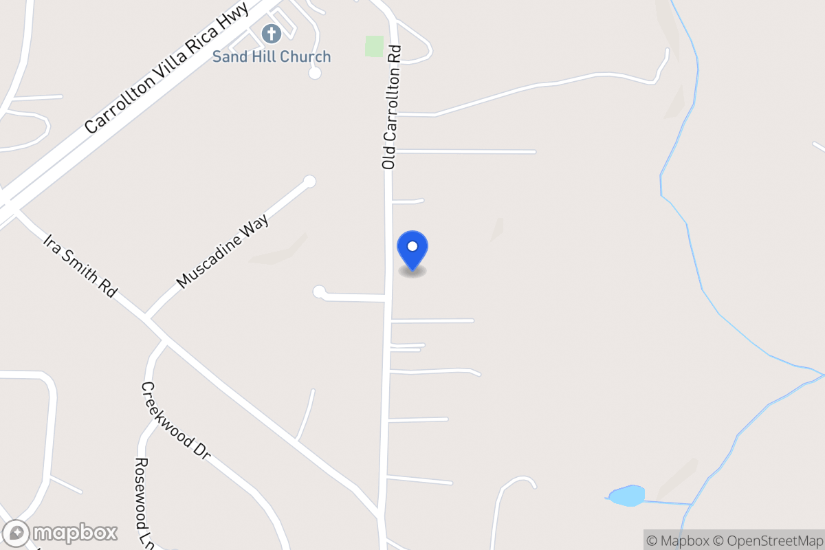 Map of 164 Old Carrollton Rd