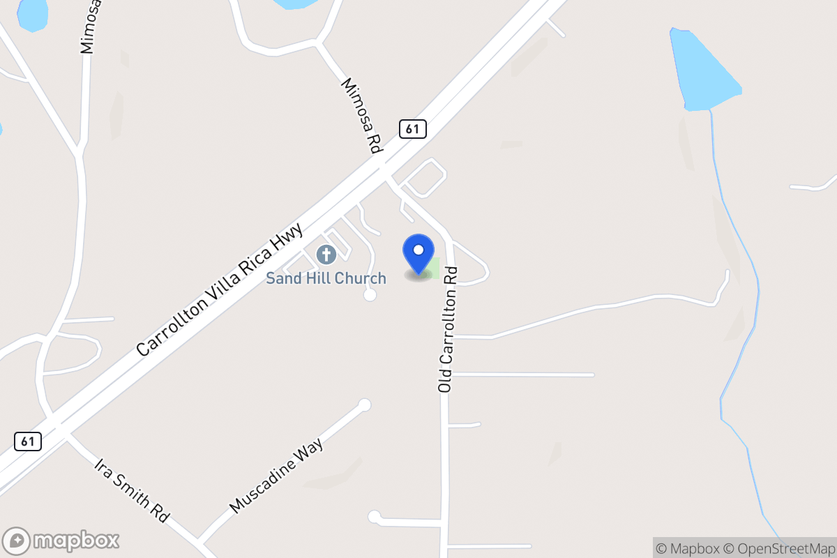 Map of 25 Old Carrollton Rd