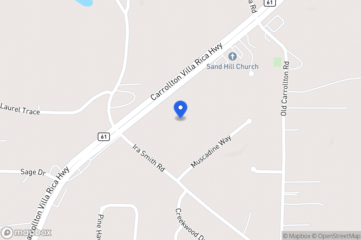 Map of 3137 Carrollton Villa Rica Hwy