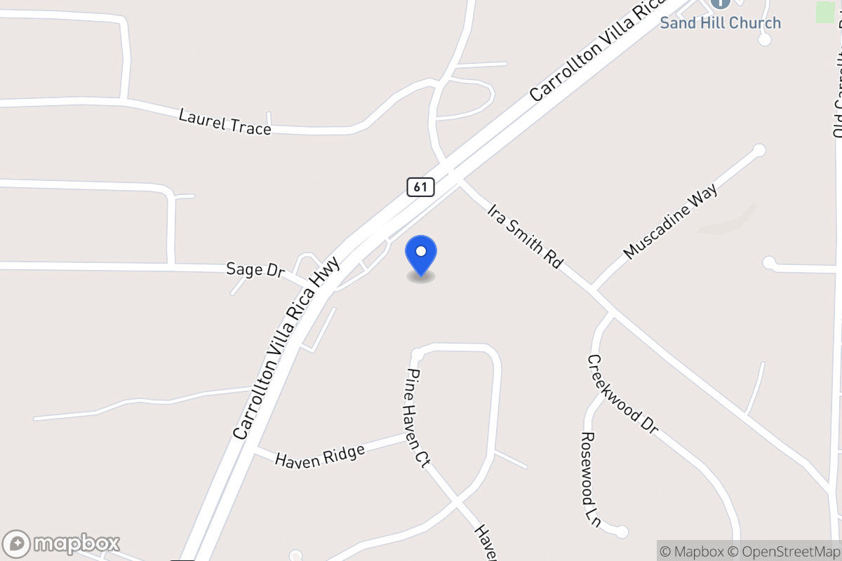Map of 3073 Carrollton Villa Rica Hwy