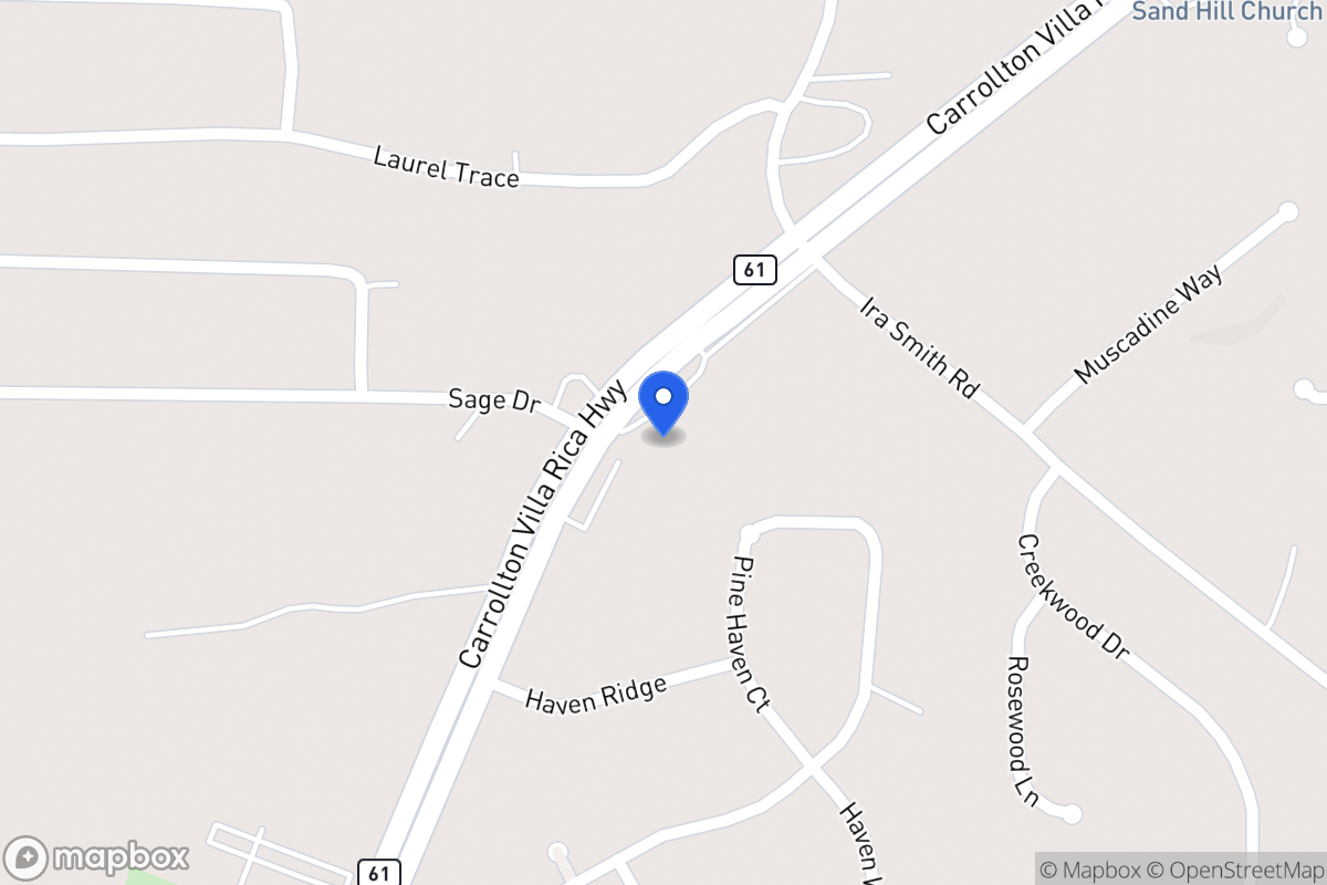 Map of 3049 Carrollton Villa Rica Hwy