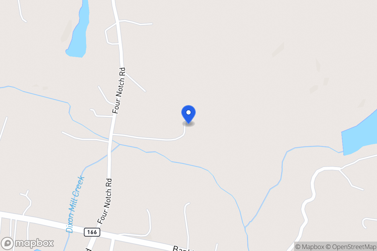 Map of 1361 Four Notch Rd
