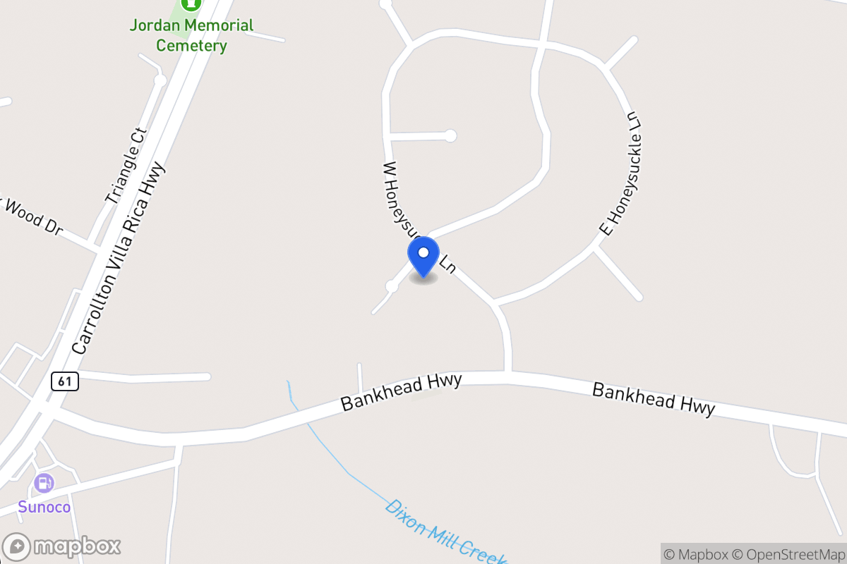 Map of 60 W Honeysuckle Ln
