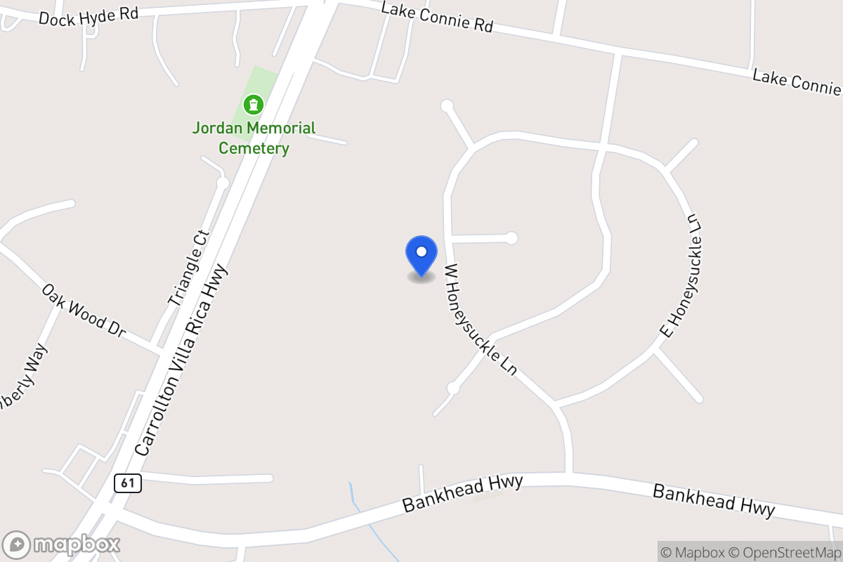 Map of 110 W Honeysuckle Ln