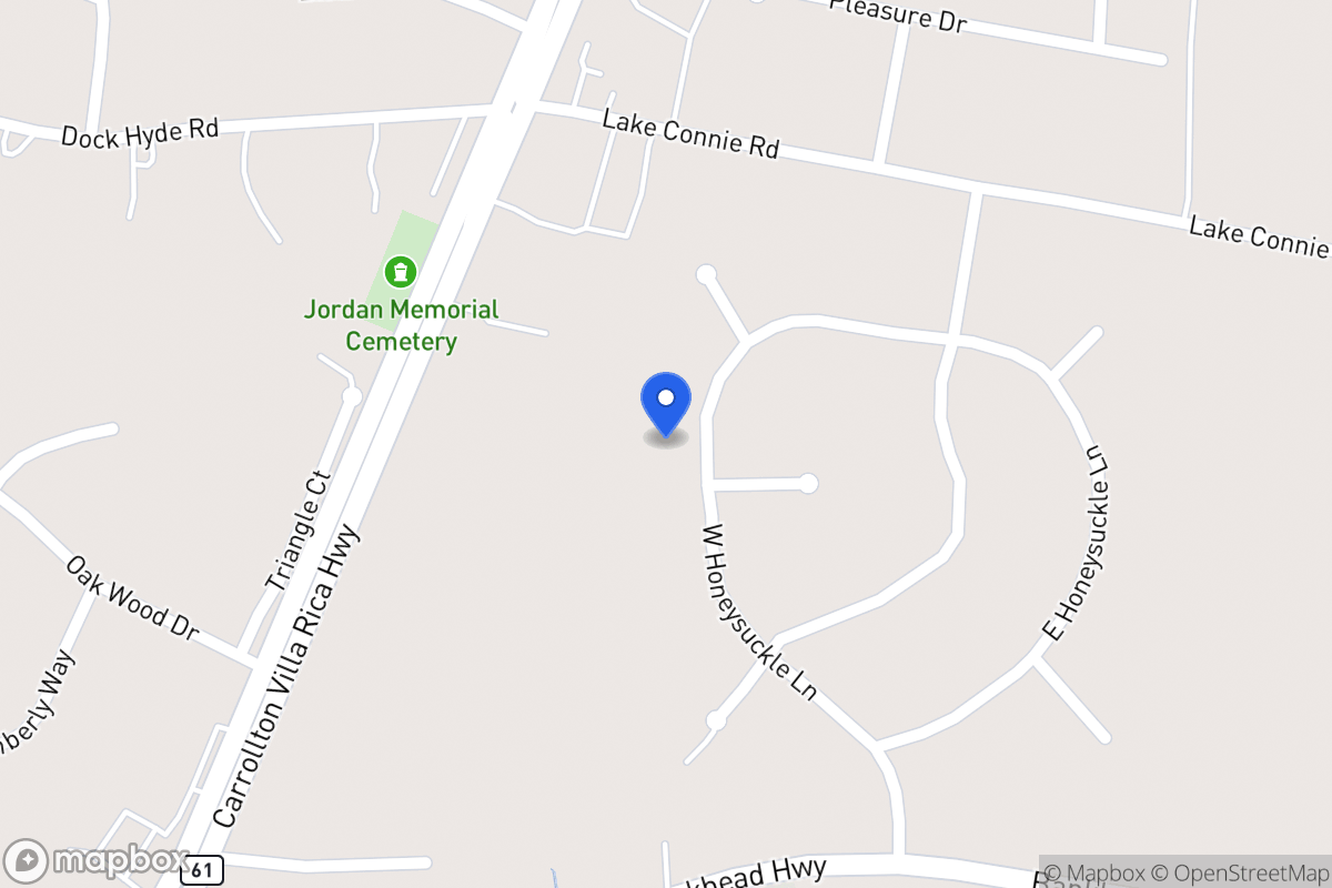 Map of 130 W Honeysuckle Ln
