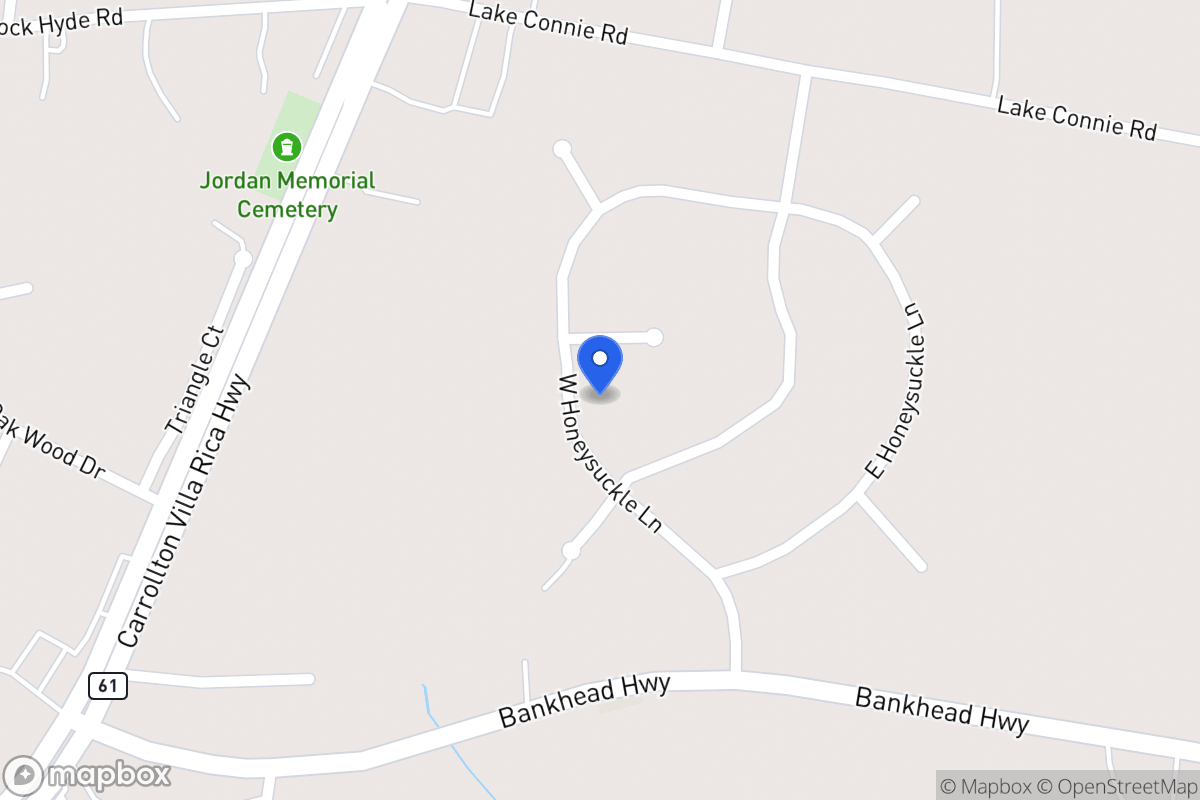 Map of 105 W Honeysuckle Ln