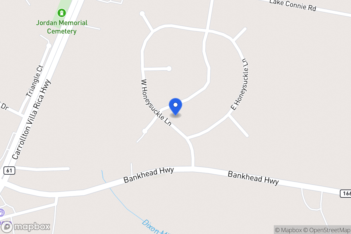 Map of 65 W Honeysuckle Ln