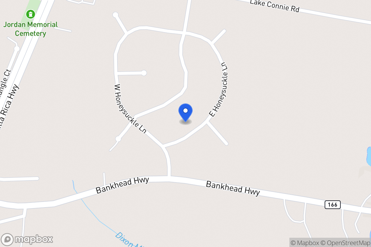 Map of 40 E Honeysuckle Ln