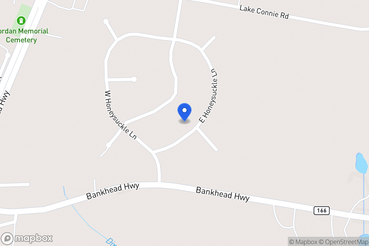 Map of 50 E Honeysuckle Ln