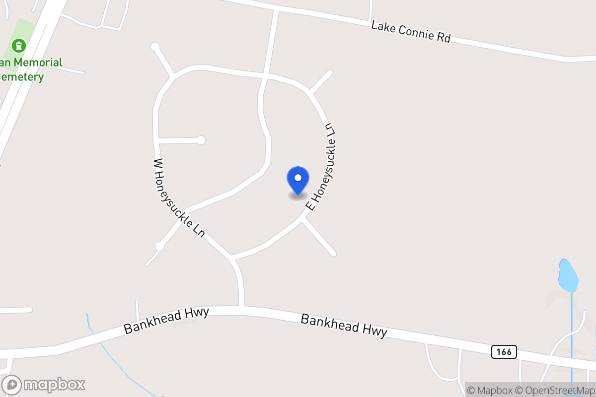 Map of 70 E Honeysuckle Ln