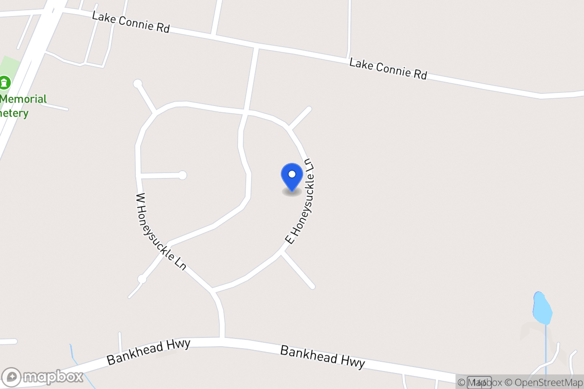 Map of 100 E Honeysuckle Ln
