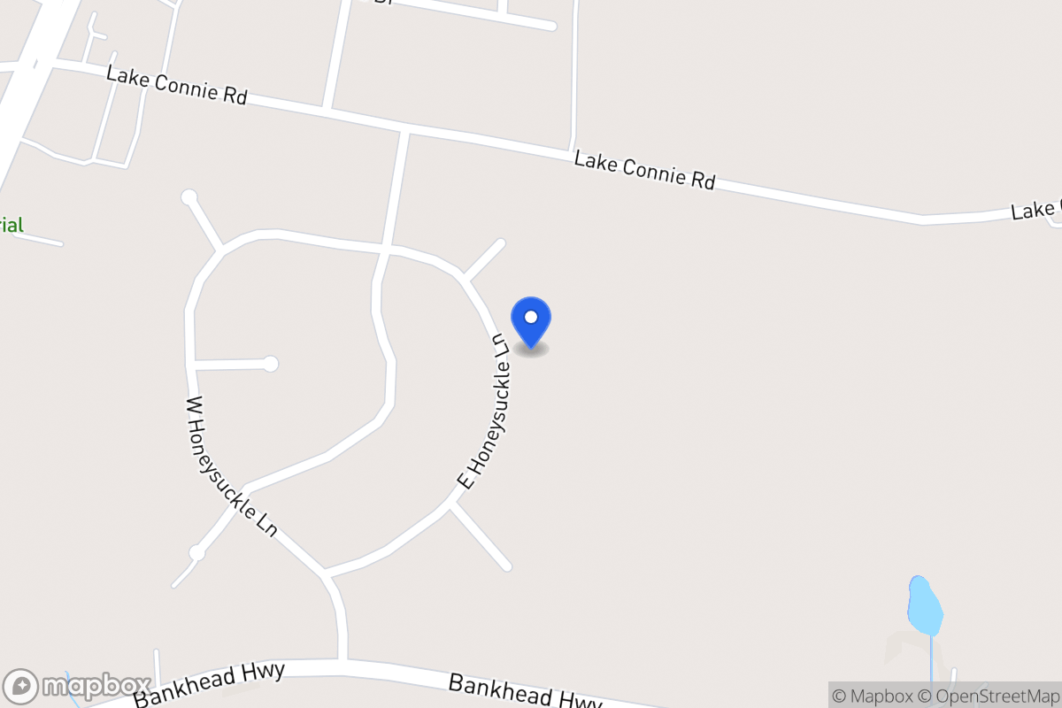 Map of 117 E Honeysuckle Ln