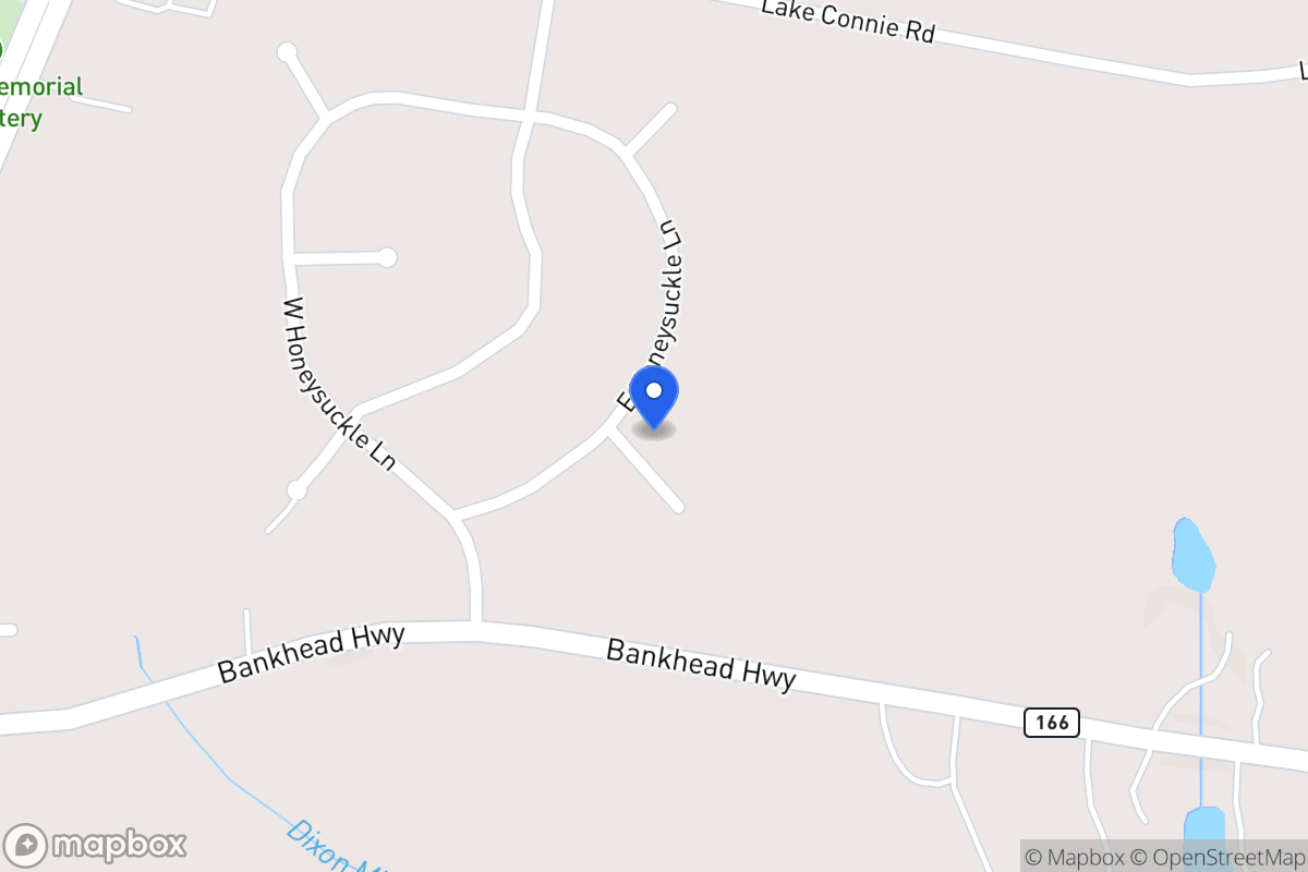 Map of 65 E Honeysuckle Ln