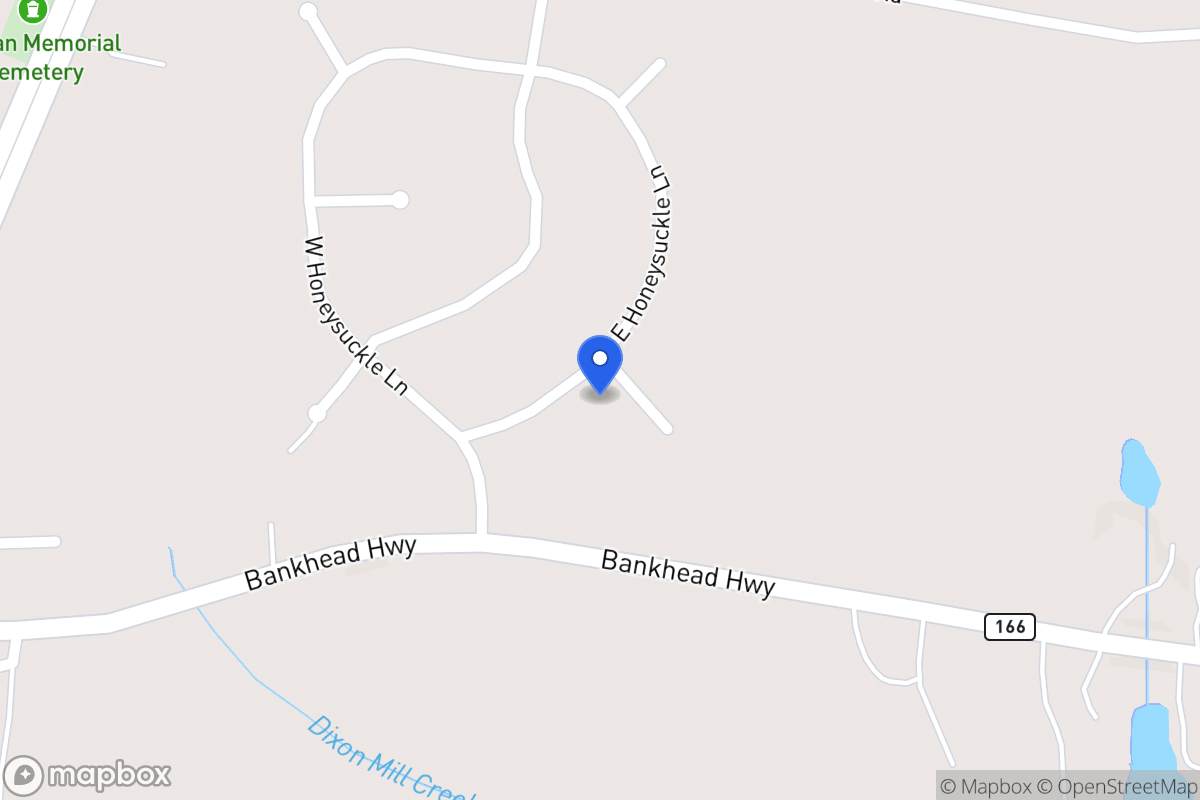 Map of 45 E Honeysuckle Ln