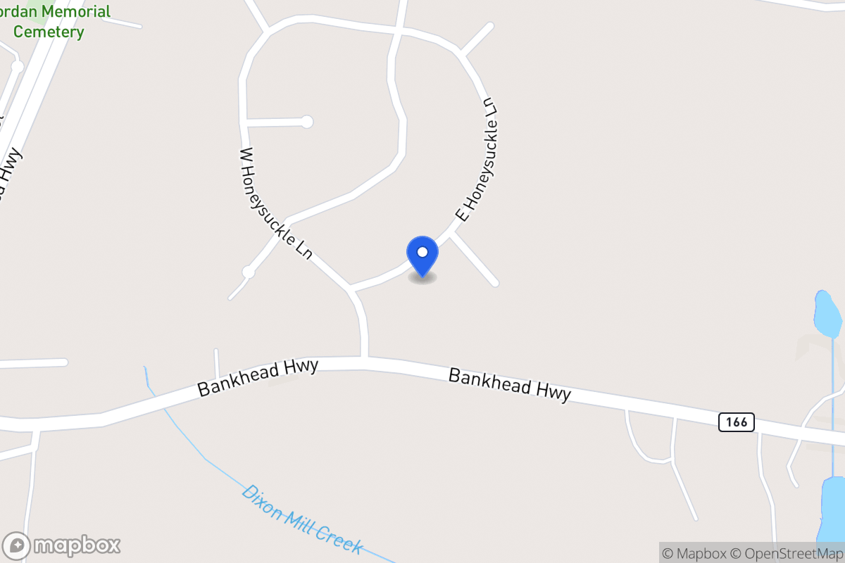 Map of 35 E Honeysuckle Ln