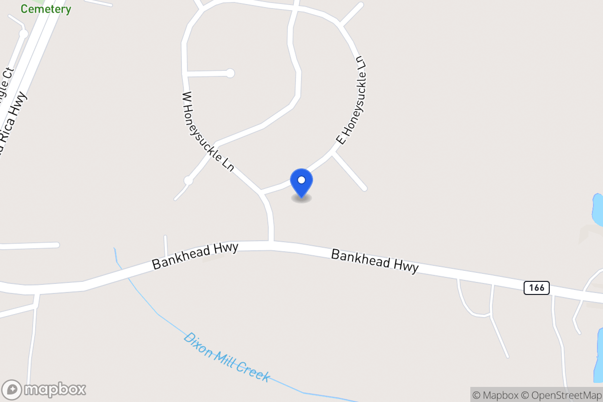 Map of 25 E Honeysuckle Ln