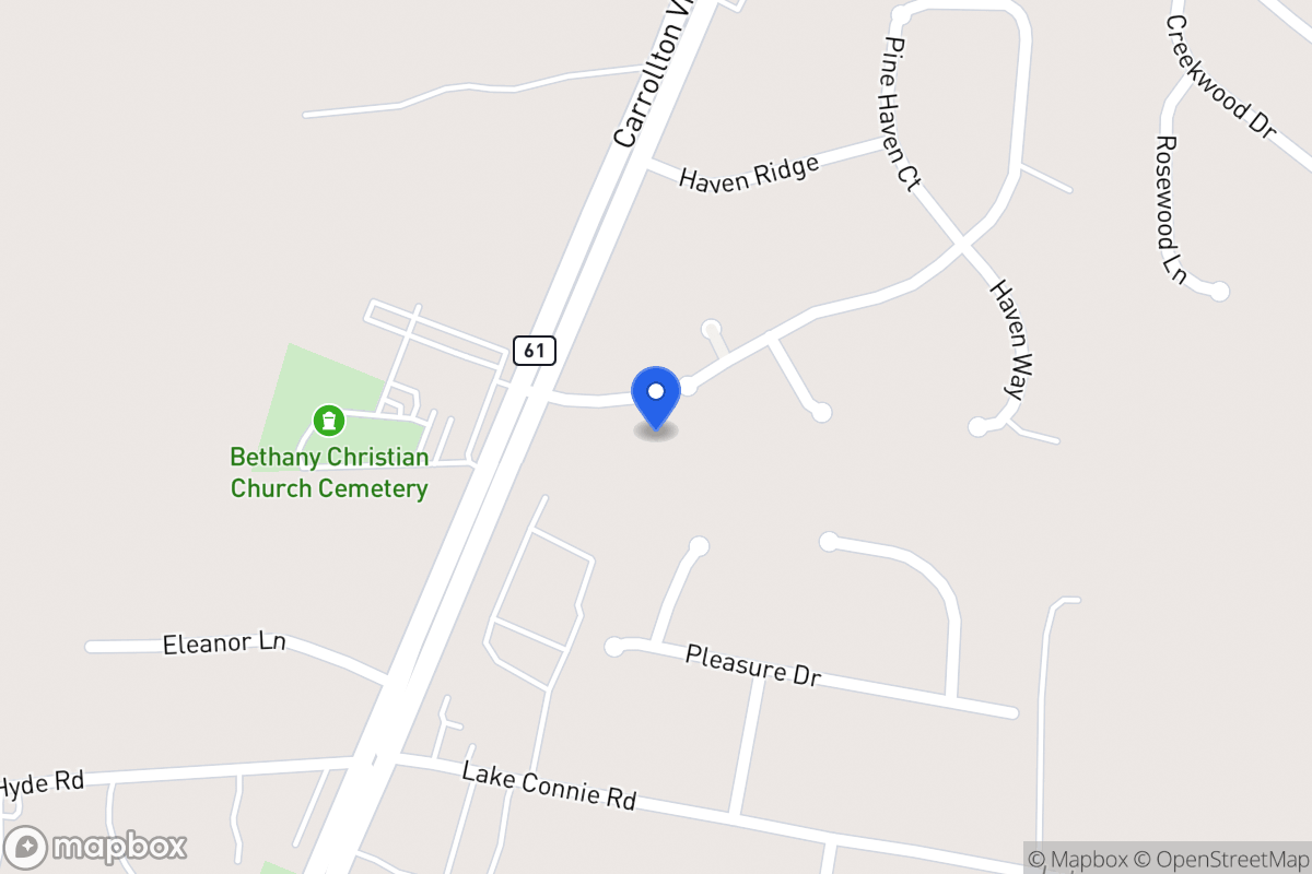 Map of 45 Pine Haven Ct