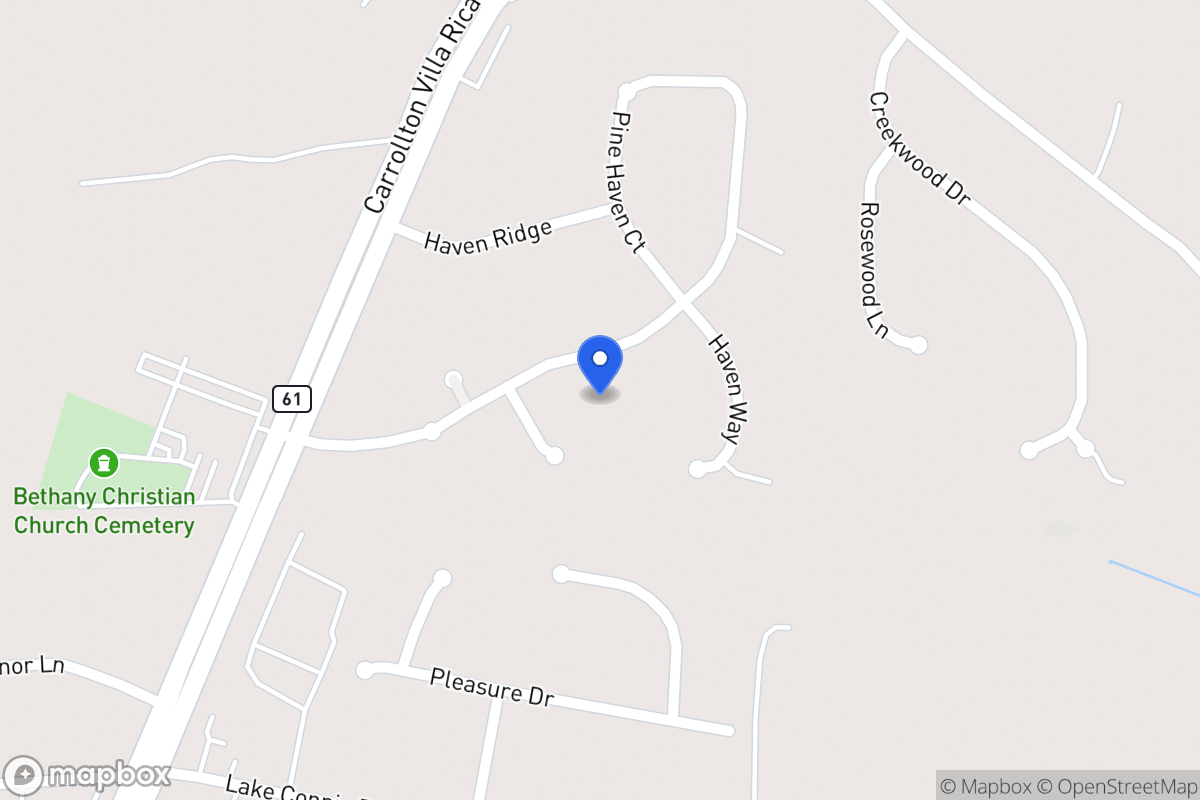 Map of 105 Pine Haven Ct