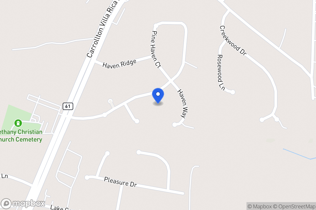 Map of 115 Pine Haven Ct
