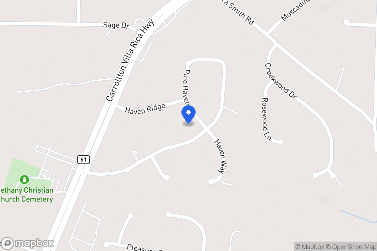 Map of 136 Pine Haven Ct