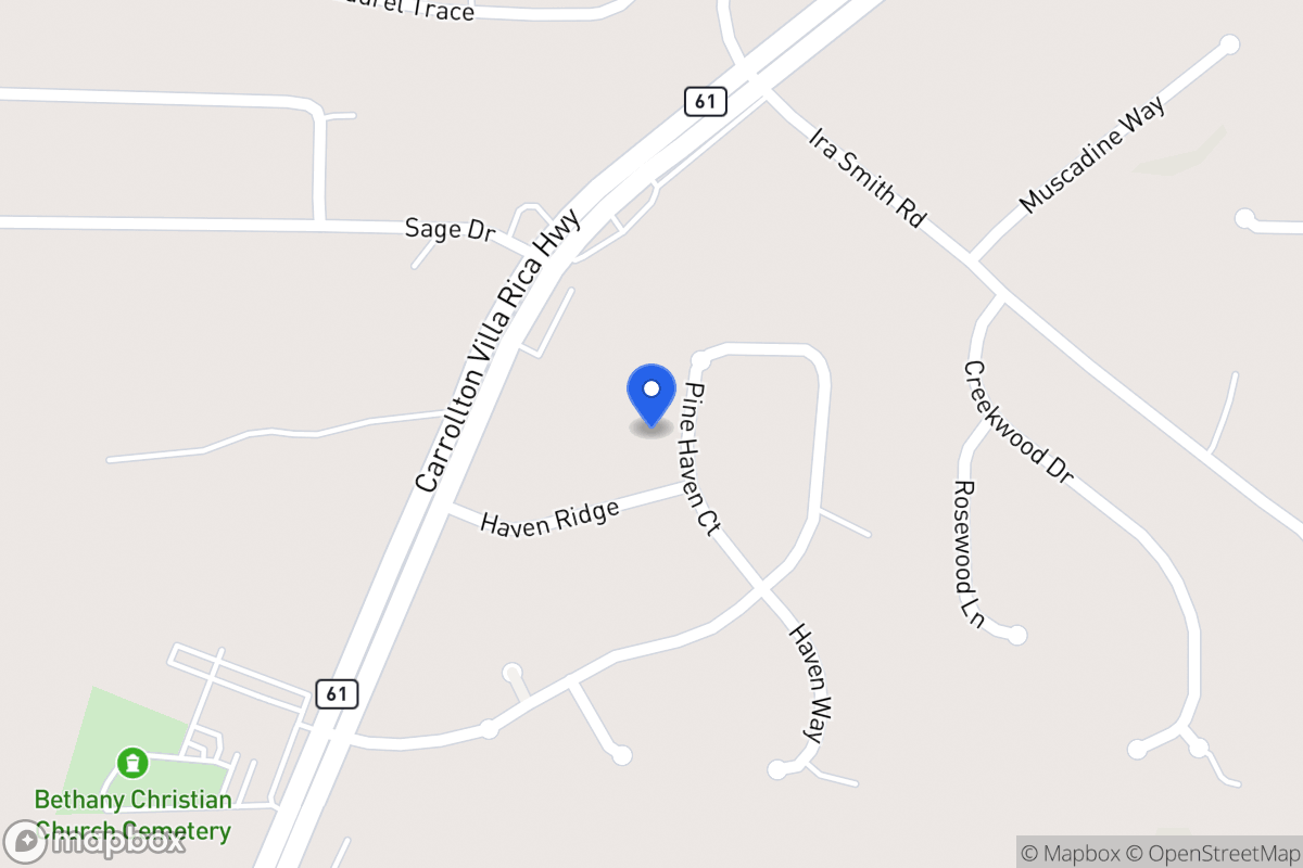 Map of 163 Pine Haven Dr