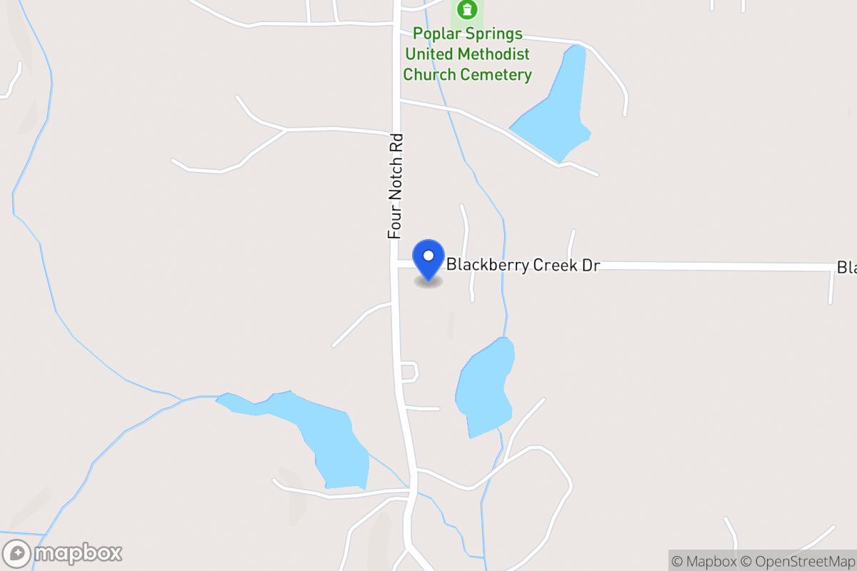 Map of 1847 Four Notch Rd