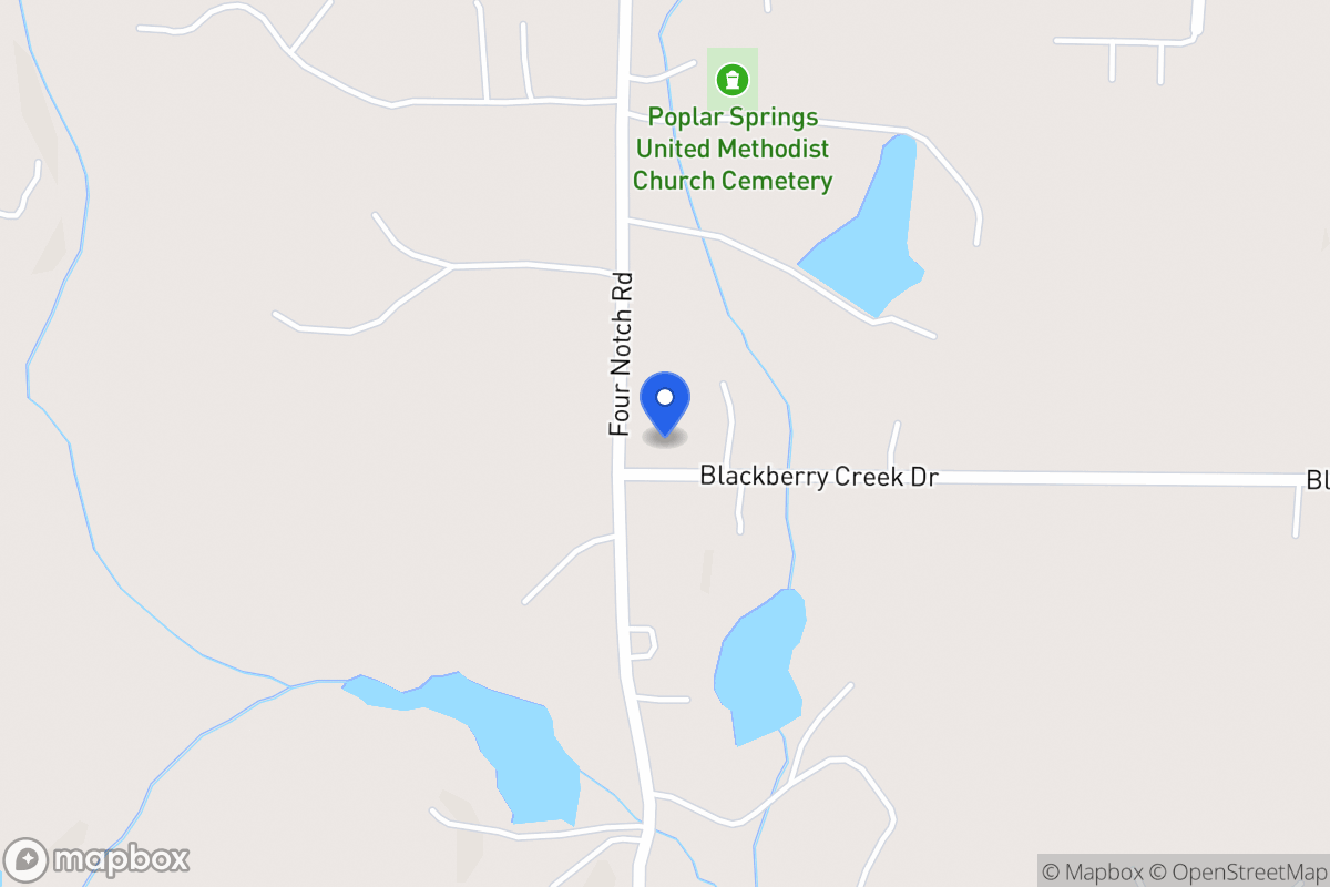 Map of 10 Blackberry Creek Dr